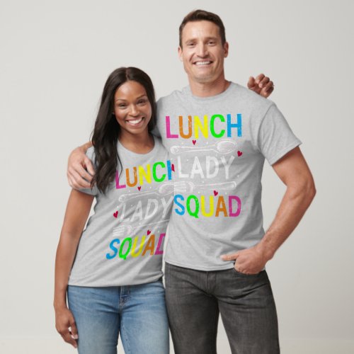 School Lunch Lady Squad Cafeteria Workers Men T_Shirt