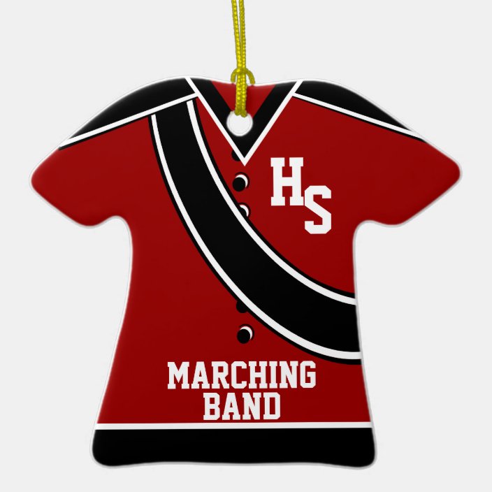 School Marching Band Ceramic Ornament
