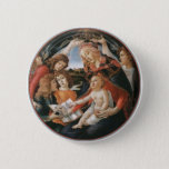 School Marm Madonna.Botticelli Pinback Button