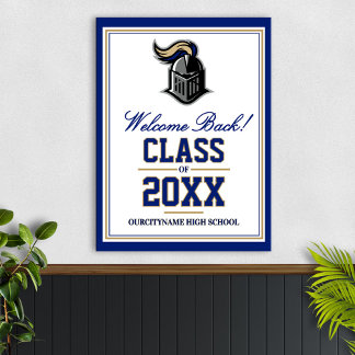 School Mascot Class Reunion Welcome Poster