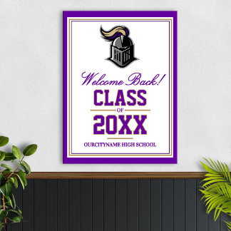 School Mascot Class Reunion Welcome Poster