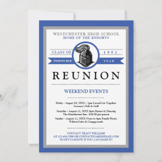 School Mascot High School Reunion Invitations