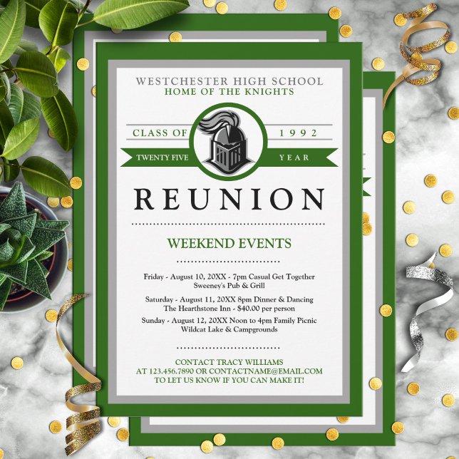 School Mascot High School Reunion Invitations (Creator Uploaded)