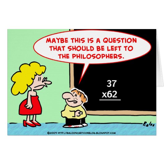school math left philosophers cards (Front Horizontal)