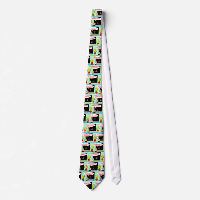 school math left philosophers neck tie (Front)