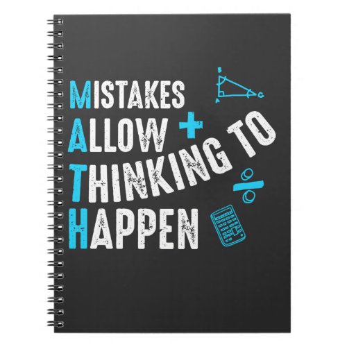 School Math Teacher Mistakes Allow Thinking to Hap Notebook