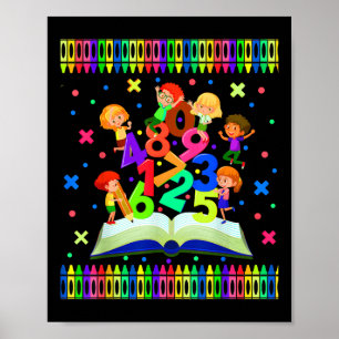 School Maths Day, Timetables, International Math O Poster