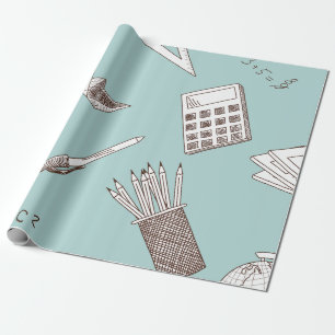 School Maths Wrapping Paper
