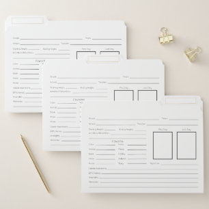 School Memory Box File Folders