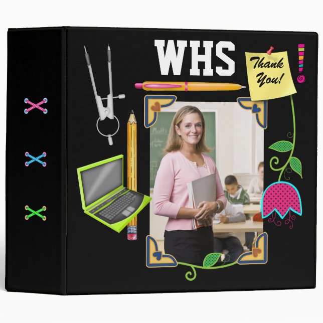 School Memory - See Back 3 Ring Binder (Front/Spine)