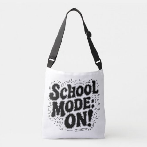 School Mode ON Vintage_Inspired Design Crossbody Bag