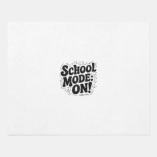 School Mode: ON! ,Vintage-Inspired Typography Outdoor Rug