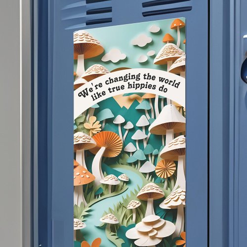 School Motivation Mushroom Magnetic Locker Poster Car Magnet