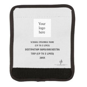School Music Ensemble Logo I Lt. Grey Luggage Handle Wrap