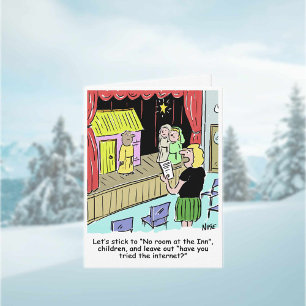 School Nativity Play Christmas Card