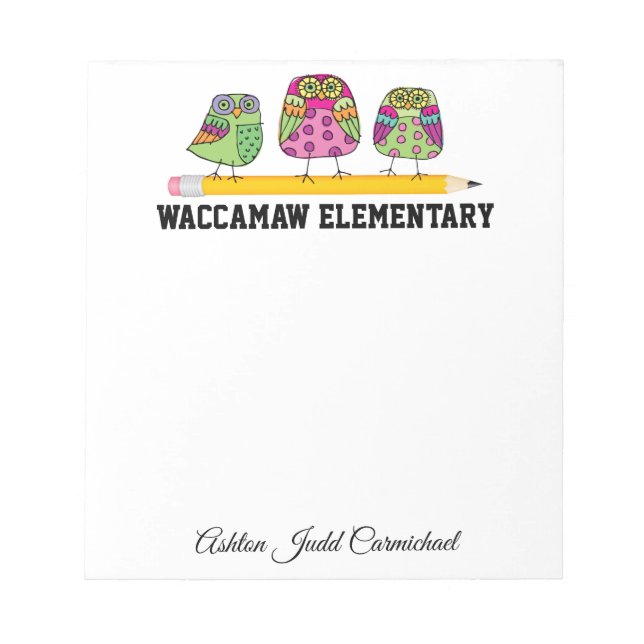 School Note Pad Small (Front)