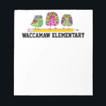 School Note Pad - SRF<br><div class="desc">Change the name to your school or whatever you want ... Add a name to the bottom. Enjoy! Thank you and have fun ! Sharon Rhea Ford, NBCT-Art (www.zazzle.com/sharonrhea*) Please Bookmark Me and visit often via my address as it helps me that way.</div>