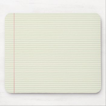 School Note Paper Mouse Pad by BackgroundArt at Zazzle