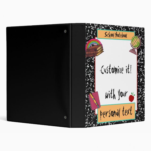 School Notebook Design Avery Binder 1 EZD Touch (Background)