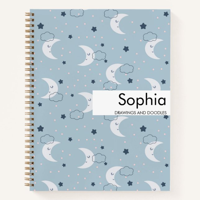 School Notebook, Personalized Back to School Noteb Notebook (Front)