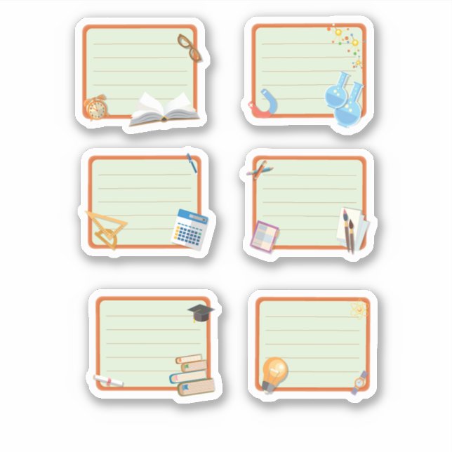 School notebook sticker (Front)