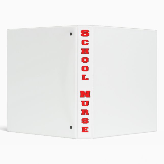 School Nurse 3 Ring Binder (Background)
