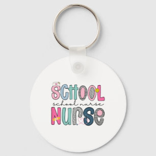 School Nurse Appreciation Day For Best Nurses Back Keychain
