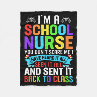 School Nurse Appregovernment Agencytion Nursing Fleece Blanket