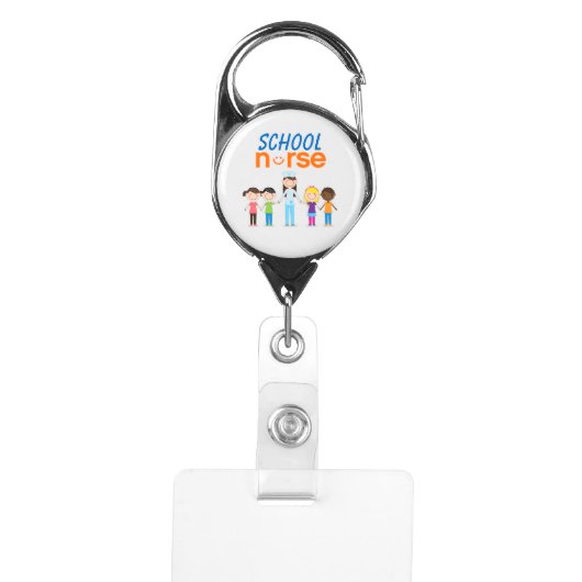 School Nurse Badge Holder (Front)