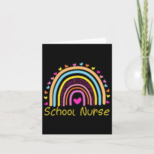School Nurse Boho Rainbow Nurse Day Ck To School N Card