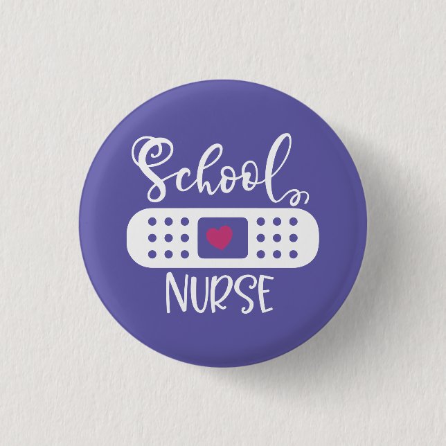 School Nurse Button (Front)