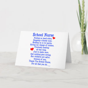School Nurse Card