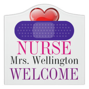 School Nurse Classroom Door Sign