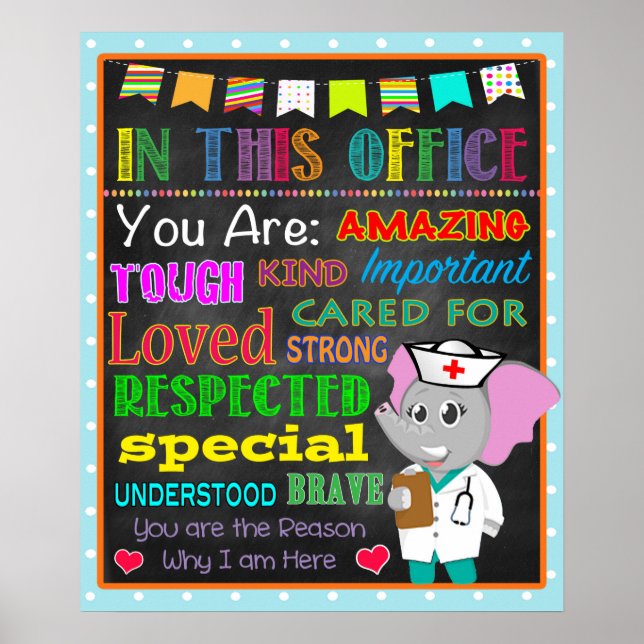 School Nurse Decor, Pediatric Nurse Decor (Front)