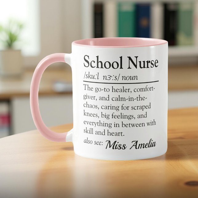 School Nurse Definition Custom Appreciation Mug (Creator Uploaded)