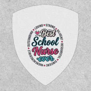 School Nurse Ever Vintage Engraving Shirt Design_1 Patch