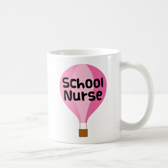 School Nurse Gift Balloon Coffee Mug (Right)