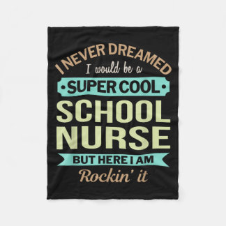 School Nurse Gift Funny Appregovernment Agencytion Fleece Blanket