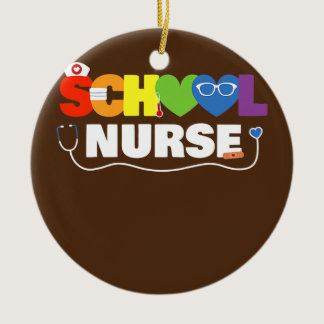 School Nurse Gift Registered Nurse Back To School Ceramic Ornament