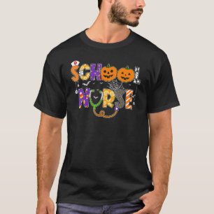 School Nurse Halloween Costume Registered Nurse Li T-Shirt