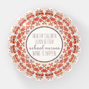 School Nurse Health Quote Paperweight