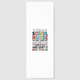 School Nurse Heard It All Funny Teacher Shirt Desi Bookmarks