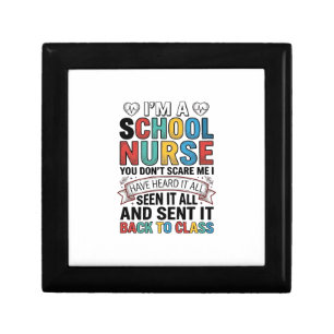 School Nurse Heard It All Funny Teacher Shirt Desi Gift Box