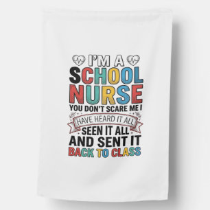 School Nurse Heard It All Funny Teacher Shirt Desi House Flag