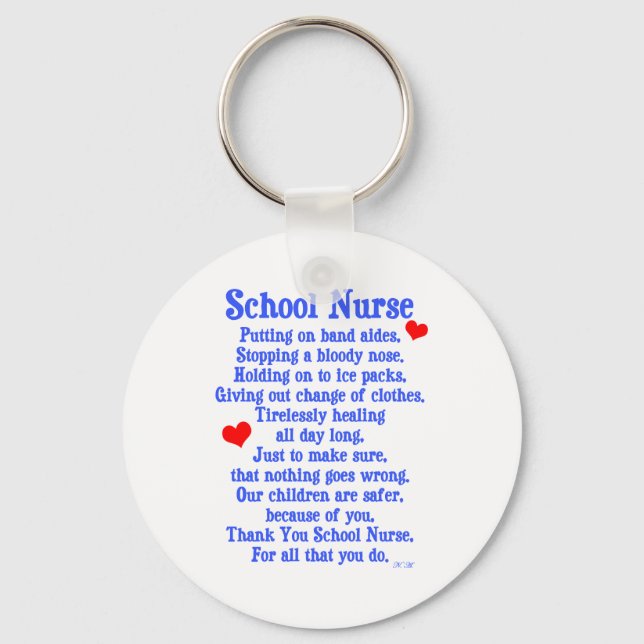 School Nurse Keychain (Front)