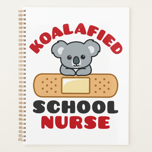 School Nurse Koala Koalafied Planner (Front)