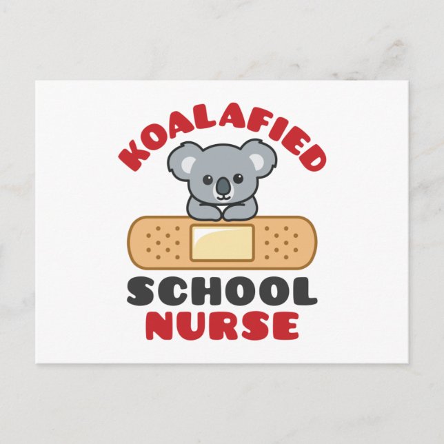 School Nurse Koala Koalafied Postcard (Front)