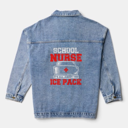 School Nurse Licensed Health Practitioners Student Denim Jacket