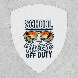 School Nurse Off Duty Vintage Sunglasses Shirt_1 Patch