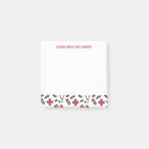 School Nurse Personalized From The Desk Of Post-it Notes